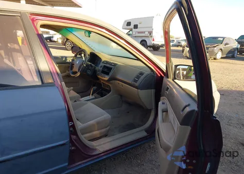 2003 Honda Civic Lx z USA, uszkodzony, nr VIN 2HGES16543H545046